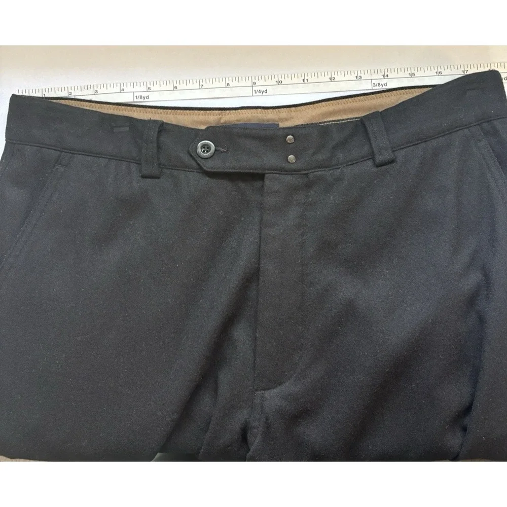 VTG Y2K Banana Republic Mens‎ 36x30 Dress Pants Wool Nylon Military Grunge